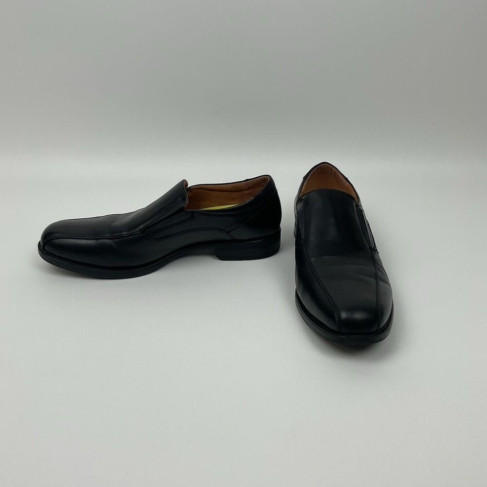 Florsheim Comfortech Ortholite Black Leather Slip On‎ Dress Shoes Business 11D